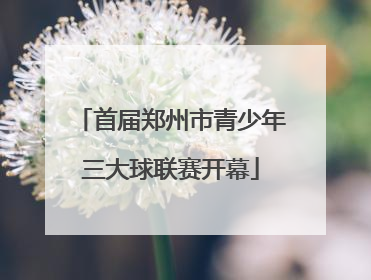 首届郑州市青少年三大球联赛开幕