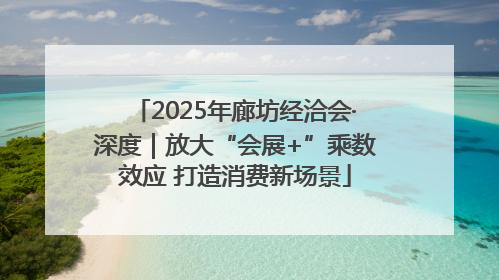 2025年廊坊经洽会·深度｜放大“会展+”乘数效应 打造消费新场景