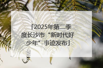 2025年第二季度长沙市“新时代好少年”事迹发布