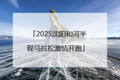 2025沈阳和河半程马拉松激情开跑