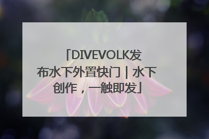 DIVEVOLK发布水下外置快门｜水下创作，一触即发